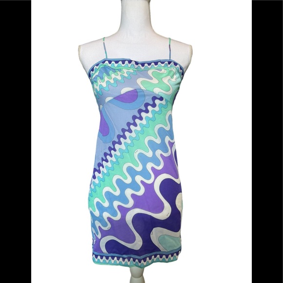 Emilio Pucci Other - Vintage 60s Emilio Pucci mod pastel slip dress